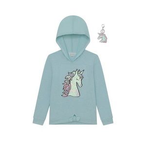Nwt Sequin Unicorn Green Hoodie, Size 8